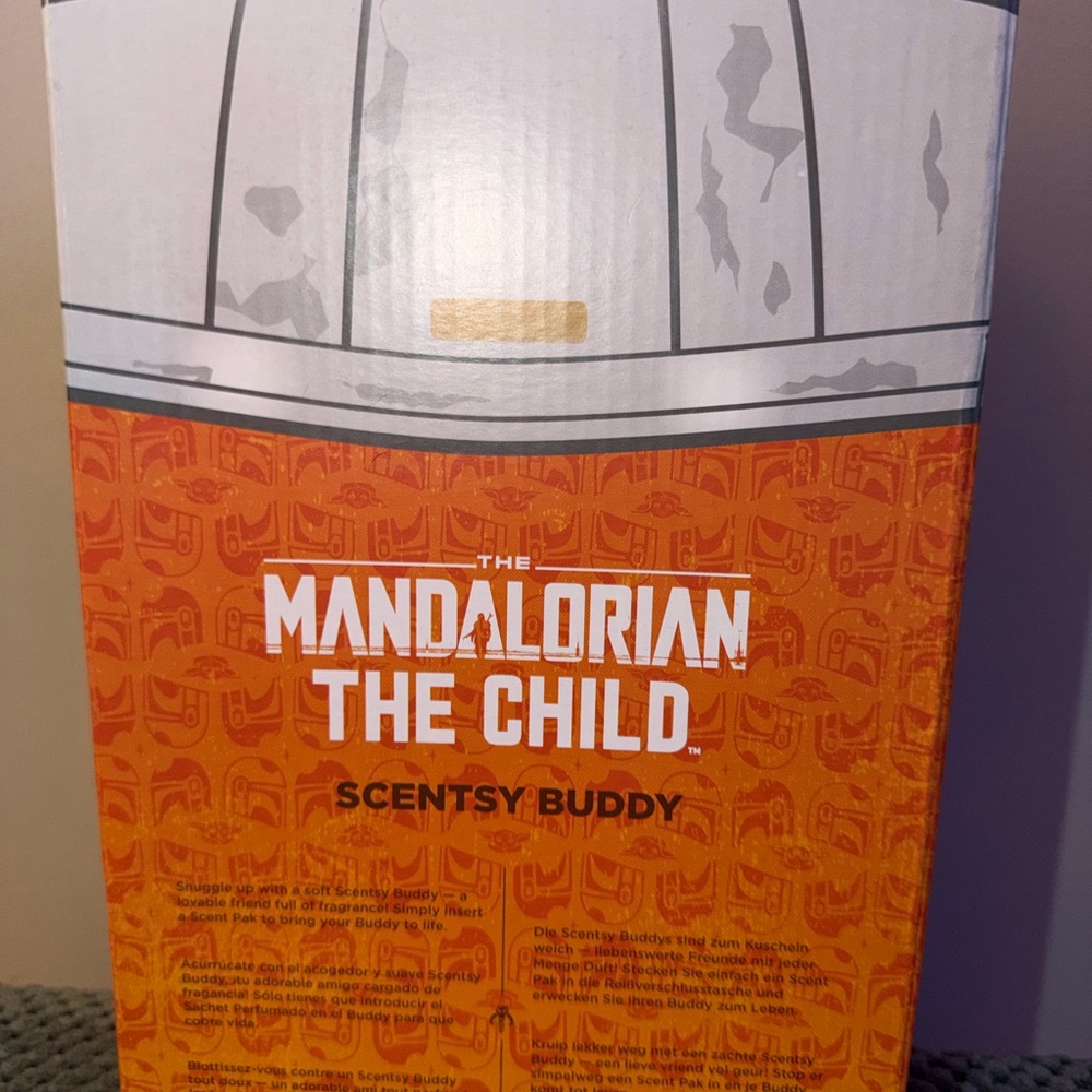 Scentsy The Mandalorian Buddy in Orange Box